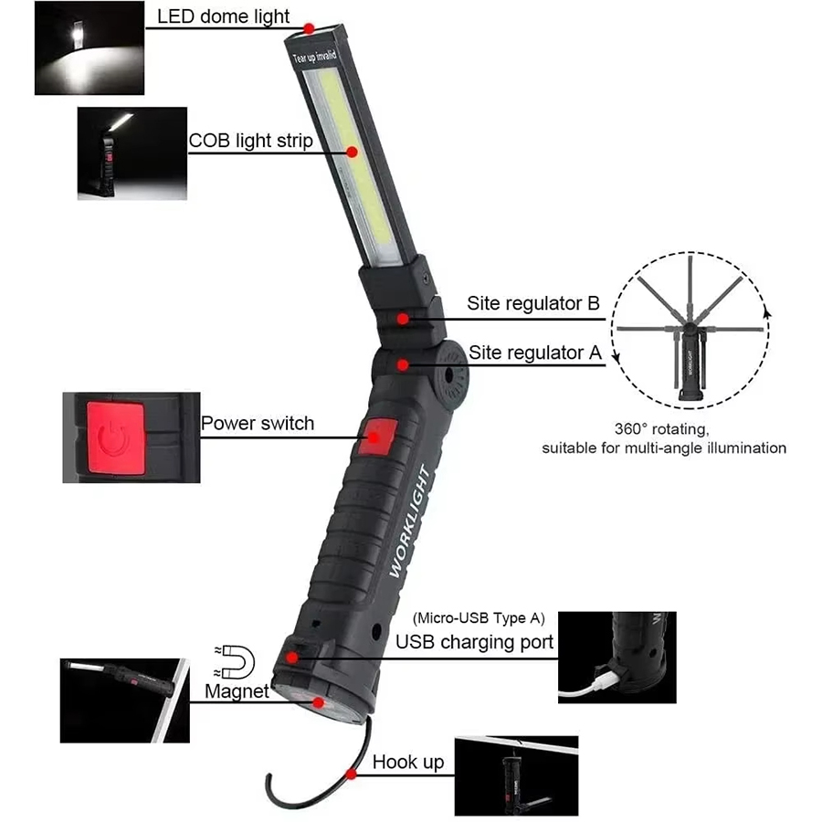 Portable LED Flashlight with M - Outdoor Camping Glamping review and price