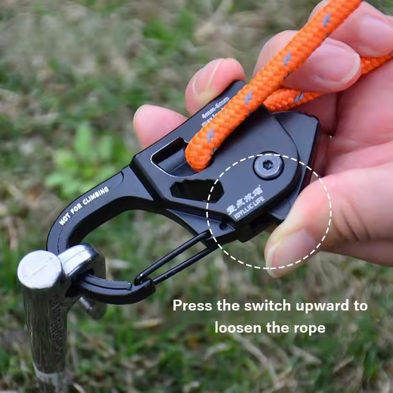 Aluminum Alloy Tent Rope Tensi - Outdoor Camping Extension Cord review and price