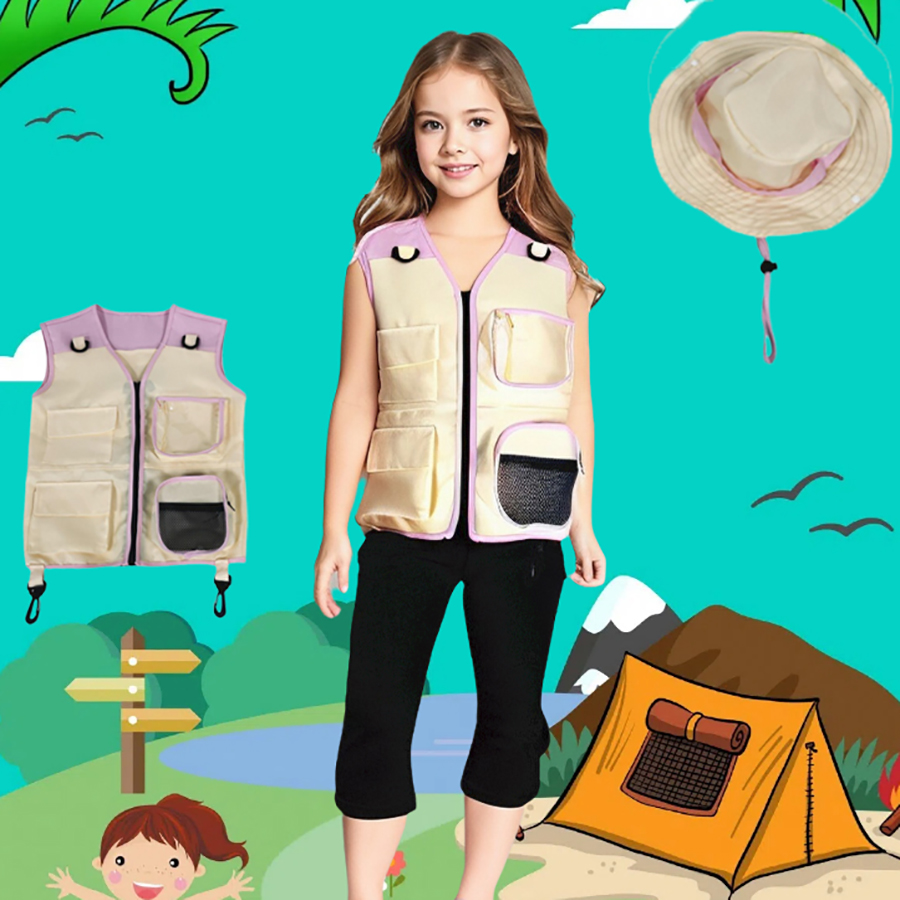 Children Explorer Vest Hat Sui - Outdoor Camping Activities For Kids review and price