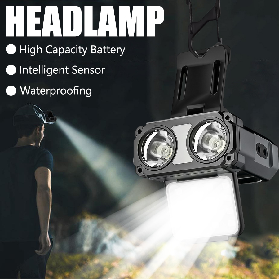 Sensor COB LED Headlamp Cap Cl - Outdoor Camping Glamping review and price