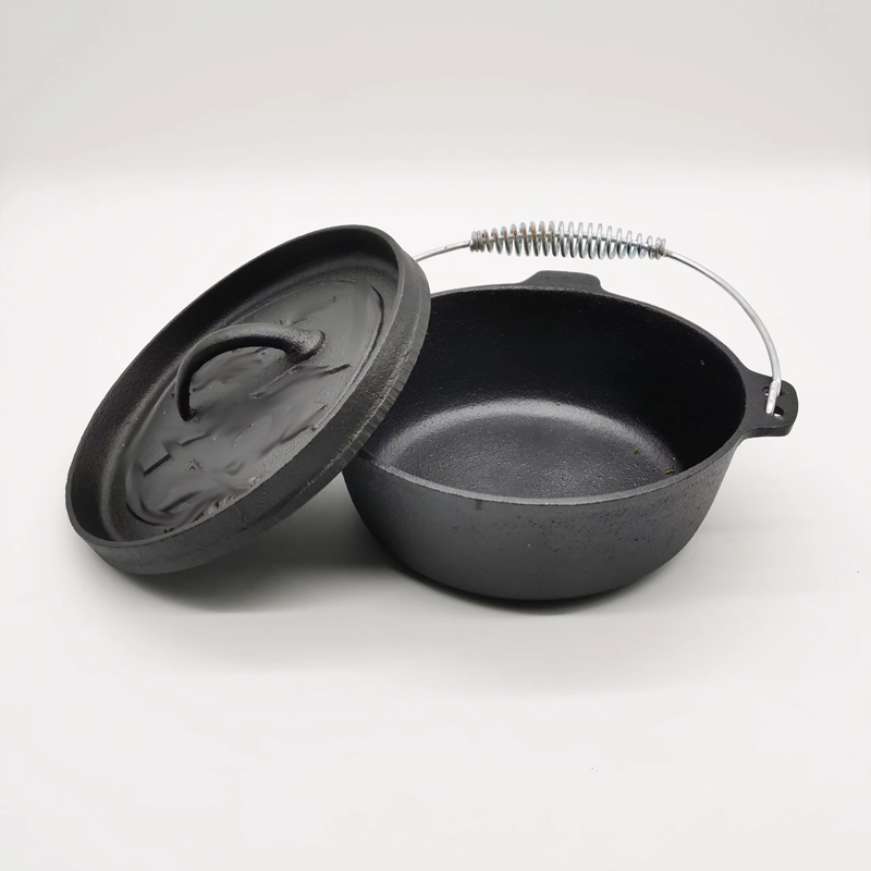 2QT Cast Iron Camp Dutch Oven  - Outdoor Gas Camping Oven review and price