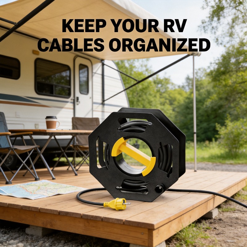Outdoor Cable Tidy Roll Stand  - Outdoor Camping Extension Cord review and price